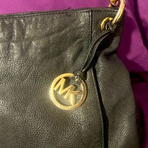 Michael Kors, black leather